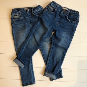 Zara Boys Basic Jeans 3/4 years-two pairs